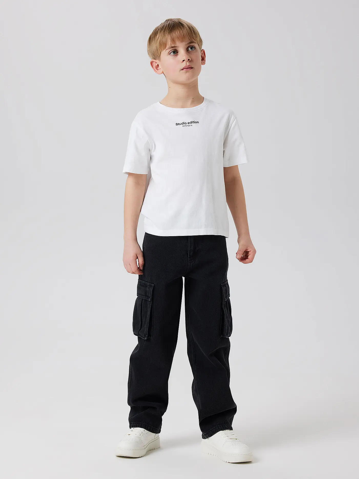 NAME IT | Jungen Cargojeans NKMRYAN | schwarz